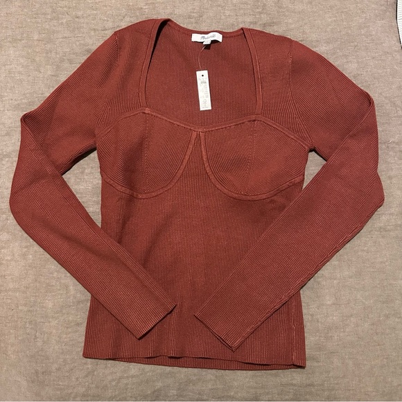 NWT Madewell signature Knit Sweater Top - Picture 7 of 7